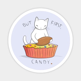 Almond Candy Cat Magnet